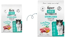 Брит Кеа Cat Sterilised Urinary Care (Индейка, утка)