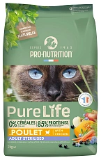 Flatazor Pure Life Sterilized Cat (Курица)