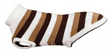 Trixie Пуловер для собак Hamilton, коричневый с белыми полосками