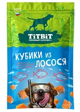 ТИТБИТ Кубики из лосося для собак