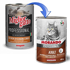 Morando Professional Game and Rabbit Chunks cat
