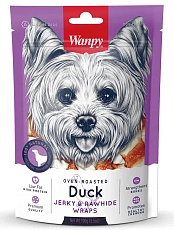 Wanpy Dog Кости из сыромятной кожи с утиным мясом