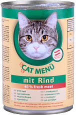 CAT Menu Консервир. корм для кошек (Говядина)