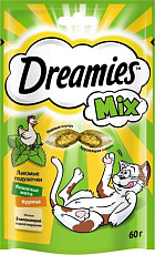 Dreamies Подушечки для кошек с кошачьей мятой и курицей