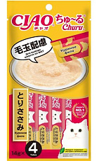 INABA CIAO Churu Куриное филе для вывода шерсти из ЖКТ