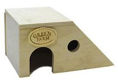 Green Farm Дом для мелких грызунов с наклонной стенкой