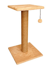 Cat House Когтеточка - столбик с полкой, 70 см, джут