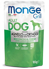 Monge Пауч Grill Adult Dog (Ягненок с овощами)