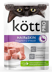 Kott.Pro Паштет с уткой для красивой шерсти кошек
