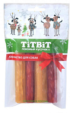 ТИТБИТ Палочки мармеладные для собак Red snack (Новогодняя коллекция)