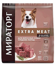 Мираторг Extra Meat для собак средних пород (Говядина)