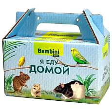 Bambini Pets Переноска-кормушка для птиц и грызунов