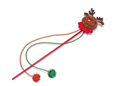 Beeztees Игрушка-удочка для кошек Рождественский олень