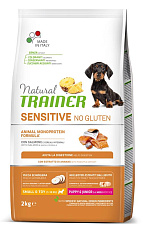 Trainer Natural Sensitive No Gluten Mini Puppy&Junior (Лосось)