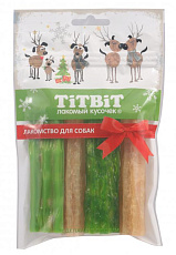 ТИТБИТ Палочки мармеладные для собак Green snack (Новогодняя коллекция)