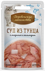 Деревенские лакомства Суп из тунца с кальмаром и макрелью