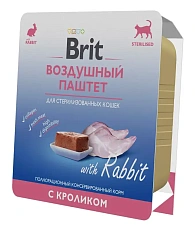 Brit Premium Воздушный паштет для стерилизованных кошек (Кролик)