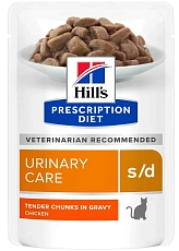Hill's Prescription Diet s/d Urinary Care Влажный корм для кошек (Курица)