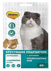 Мнямс Хрустящие подушечки для стерилизованных кошек Профилактика МКБ