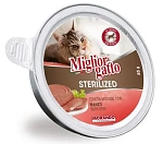 Miglior Gatto Sterilized Мусс с говядиной 