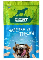 ТИТБИТ Нарезка из трески для собак