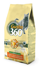 Gusto 360 для кошек (Говядина/курица/овощи)