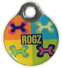 Адресник пластиковый RogZ ID Tag Pop Art Navy