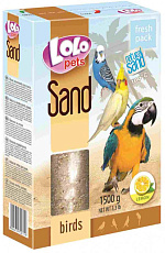 Lolo Pets Песок лимонный для птиц, 1,5 кг