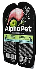 AlphaPet Superpremium Dog Кролик и яблоко в соусе