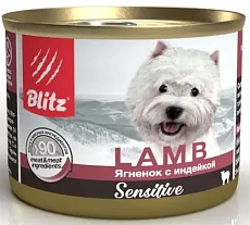 BLITZ Sensitive Dog (Ягненок с индейкой)