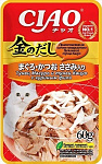 INABA CIAO Kinnodashi Тунец Магуро и Кацуо с куриным филе