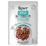 Брит Кеа Sterilised Пауч для стерилизованных кошек (Кролик и клюква)