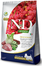 Farmina N&D Quinoa Adult Mini Digestion (Ягненок, киноа, фенхель)