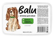 BALU Печенье для собак всех пород Омега 3 с морскми водорослями