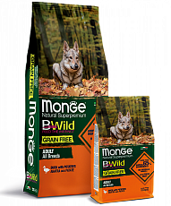 Monge Dog BWild Grain Free Adult All Breeds (Утка, картофель)