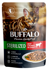 Mr. Buffalo Sterilized Cat (Говядина в соусе)