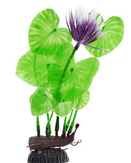 Barbus Пластиковое растение Лилия зеленая с цветком