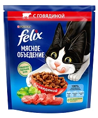 Felix Мясное объедение для взрослых кошек (Говядина)
