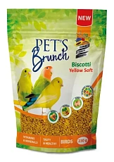 Pet's Brunch Функциональный десерт Biscotti Yellow Soft для птиц всех видов