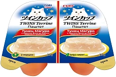 INABA CIAO TWINS Terrine Паштет Тунец Магуро и куриное филе со вкусом морского гребешка