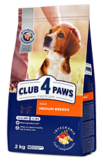 Club 4 Paws для взрослых собак средних пород (Курица)