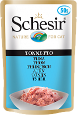Консервы Schesir Tuna (Тунец) для взрослых кошек