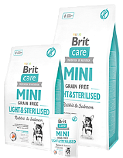 Brit Care Mini GF Light & Sterilised (Кролик и лосось)