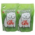 FOR CATS Наполнитель силикагелевый (зеленый чай), 4 л х 2 шт