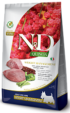 Farmina N&D Quinoa Adult Mini Weight Management (Ягненок, киноа, брокколи, спаржа)