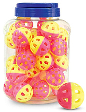 Triol 3831 Игрушка "Мяч-погремушка", желто-розовый (36 шт.)