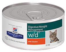 Hill's w/d Digestive/Weight Management для кошек с курицей