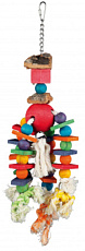 Trixie Игрушка разноцветная с цепью, пробкой и веревкой