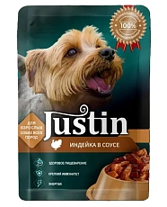 Justin Консервы для собак (Индейка в соусе)