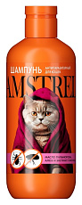 Amstrel Шампунь для кошек антипаразитарный Масло пальмарозы, алоэ и экстракт пиретрума